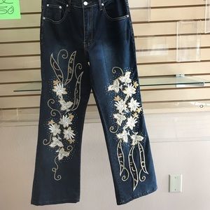 Embroidered Jeans